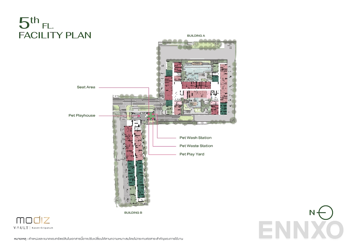 แปลนชั้น 5th Floor ของโครงการ MODIZ VAULT Kaset - Sripatum