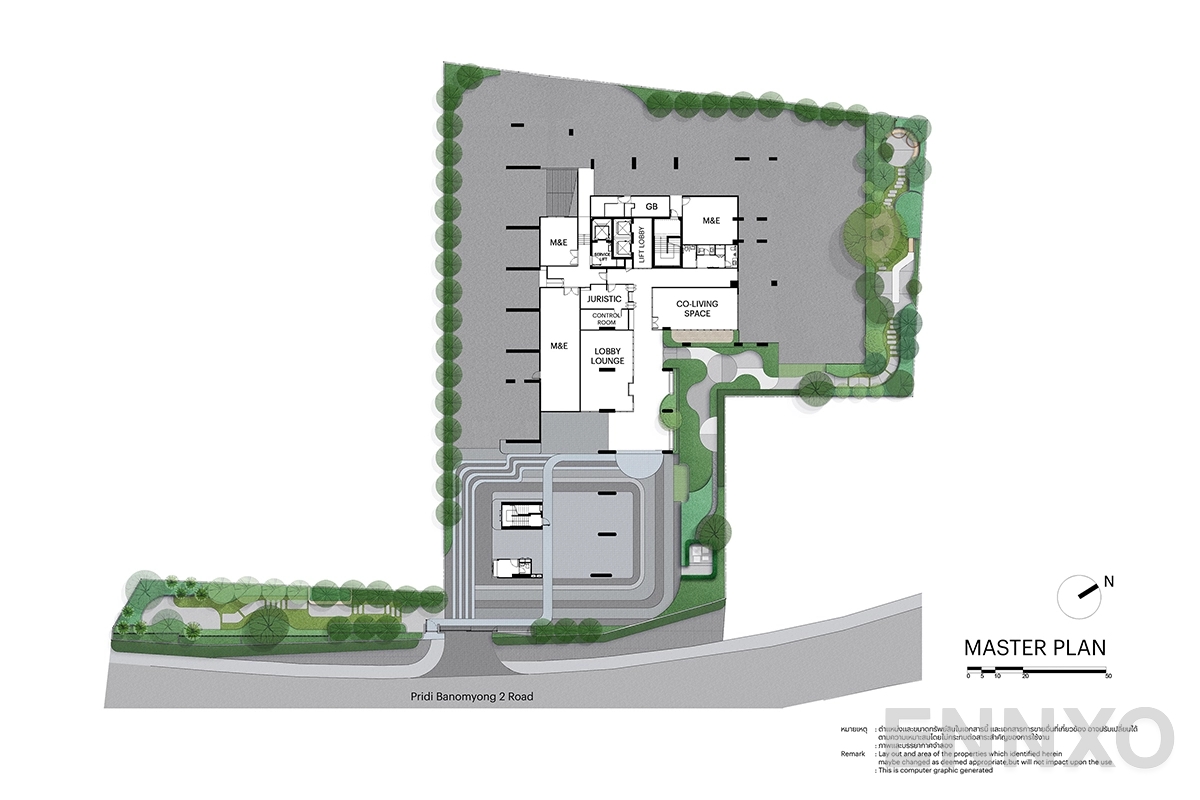 แปลนชั้น Master Plan ของโครงการ NIA by Sansiri