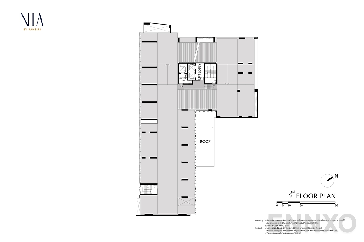 แปลนชั้น 2nd Floor ของโครงการ NIA by Sansiri