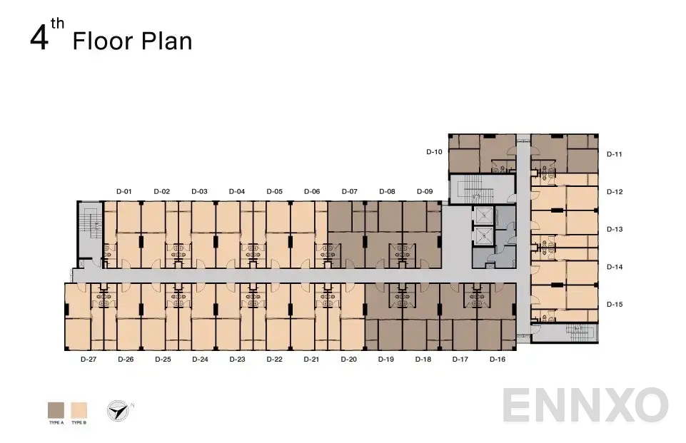 แปลนชั้น Building D ของโครงการ นิช ไอดี สุขุมวิท 113