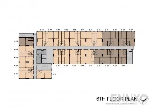 แปลนชั้น Building C ของโครงการ นิช ไอดี สุขุมวิท 113
