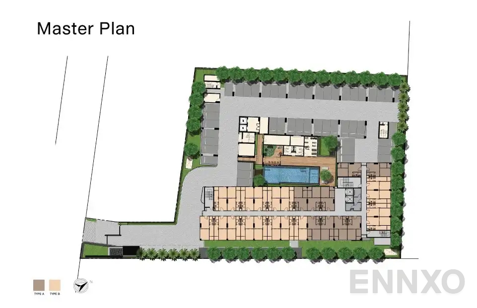 แปลนชั้น Master Plan ของโครงการ นิช ไอดี สุขุมวิท 113