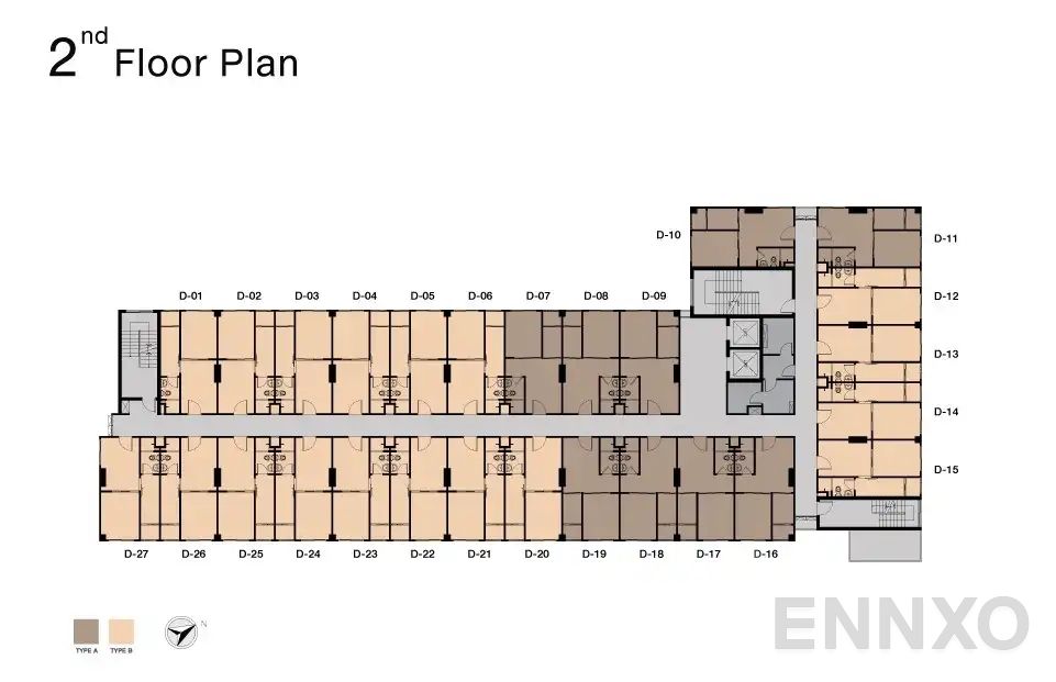 แปลนชั้น Building D ของโครงการ นิช ไอดี สุขุมวิท 113