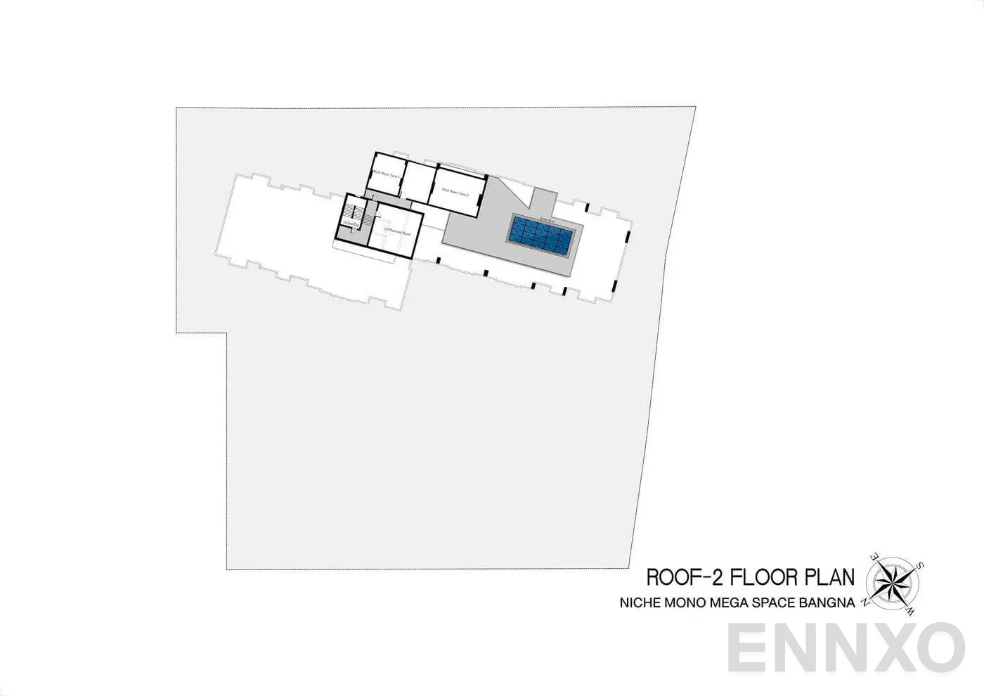 แปลนชั้น Roof - 2 Floor ของโครงการ นิช โมโน เมกะ สเปซ บางนา