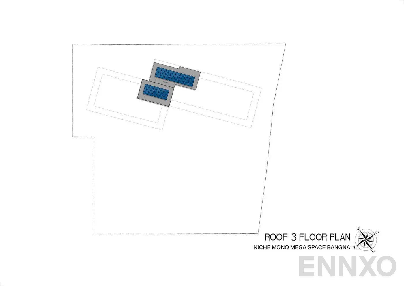 แปลนชั้น Roof - 3 Floor ของโครงการ นิช โมโน เมกะ สเปซ บางนา