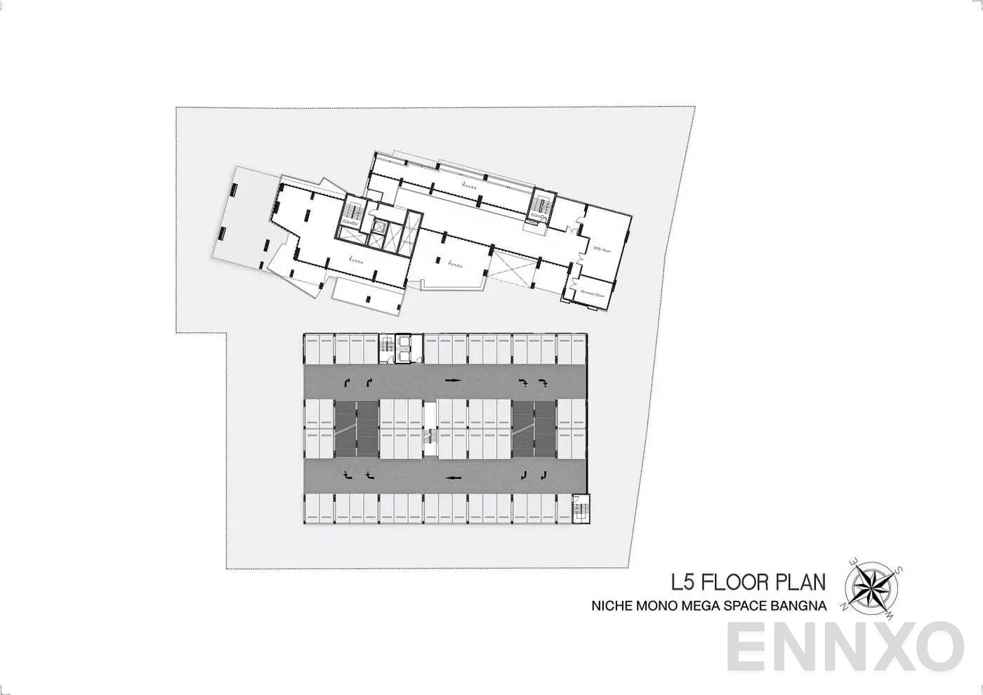 แปลนชั้น 5th Floor ของโครงการ นิช โมโน เมกะ สเปซ บางนา