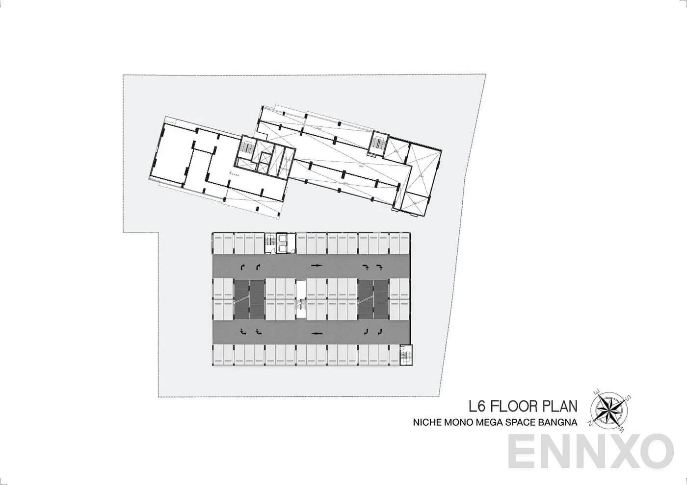 แปลนชั้น 6th Floor ของโครงการ นิช โมโน เมกะ สเปซ บางนา