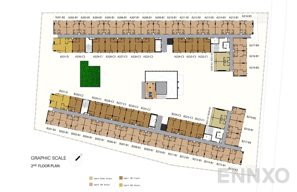 แปลนชั้น ชั้น 2 ของโครงการ เดอะนิช โมโน สุขุมวิท 50