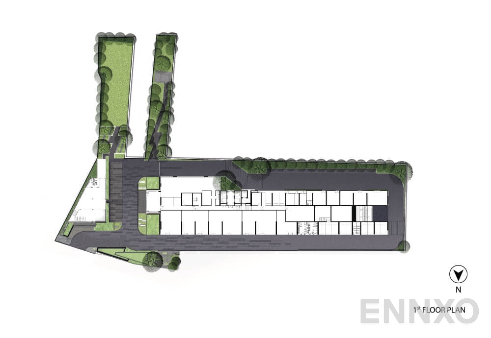 แปลนชั้น ชั้น 1 ของโครงการ Niche Pride Taopoon - Interchange