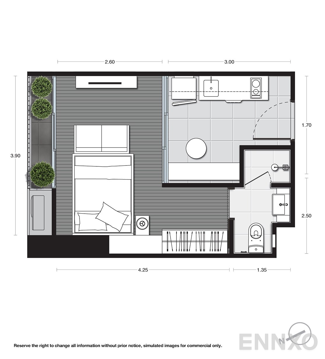 รูปแปลนห้อง A09 ของโครงการ Noble Around Ari