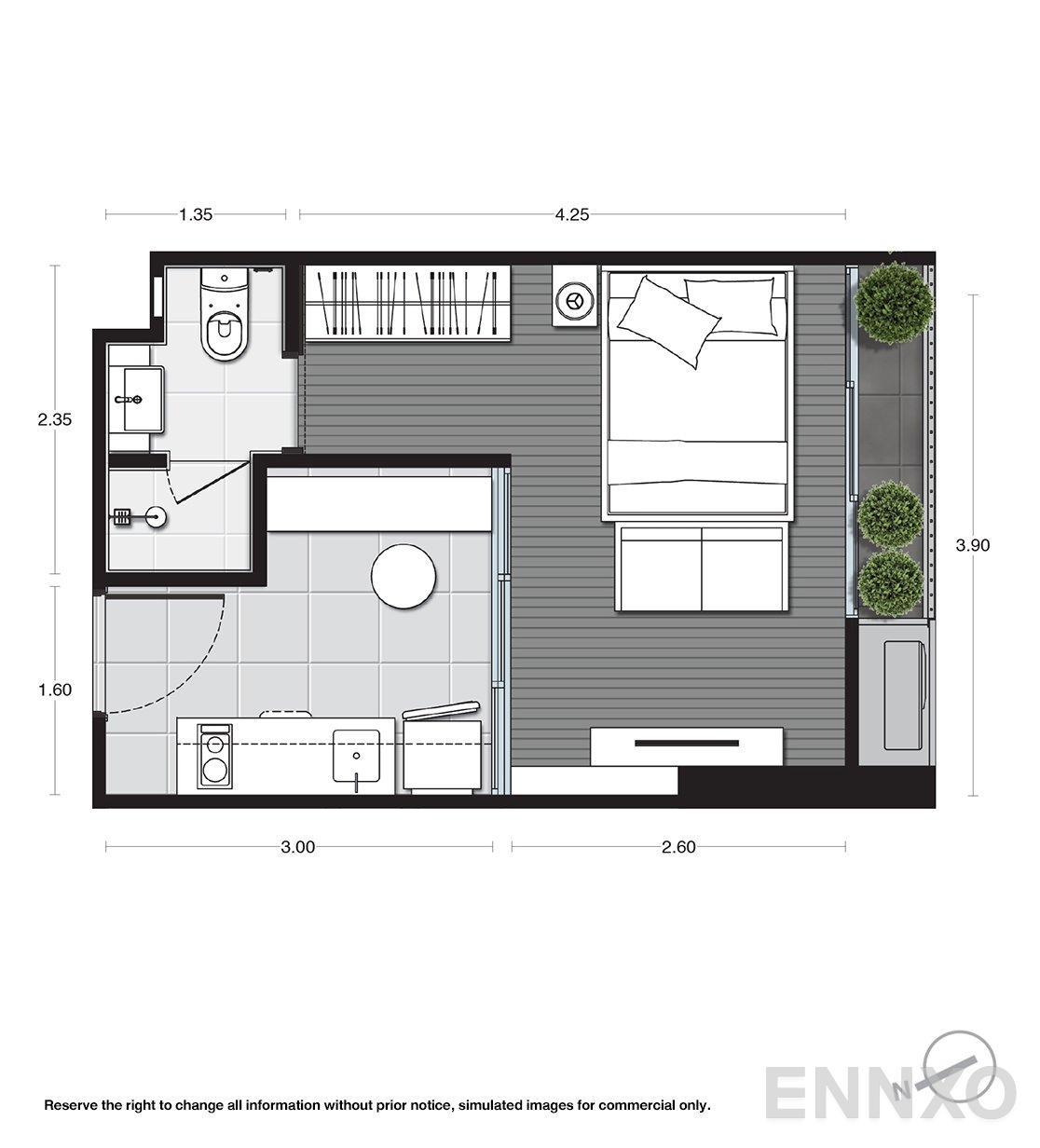 รูปแปลนห้อง A08 ของโครงการ Noble Around Ari