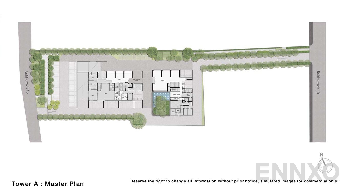 แปลนชั้น Master Plan ของโครงการ โนเบิล บี19
