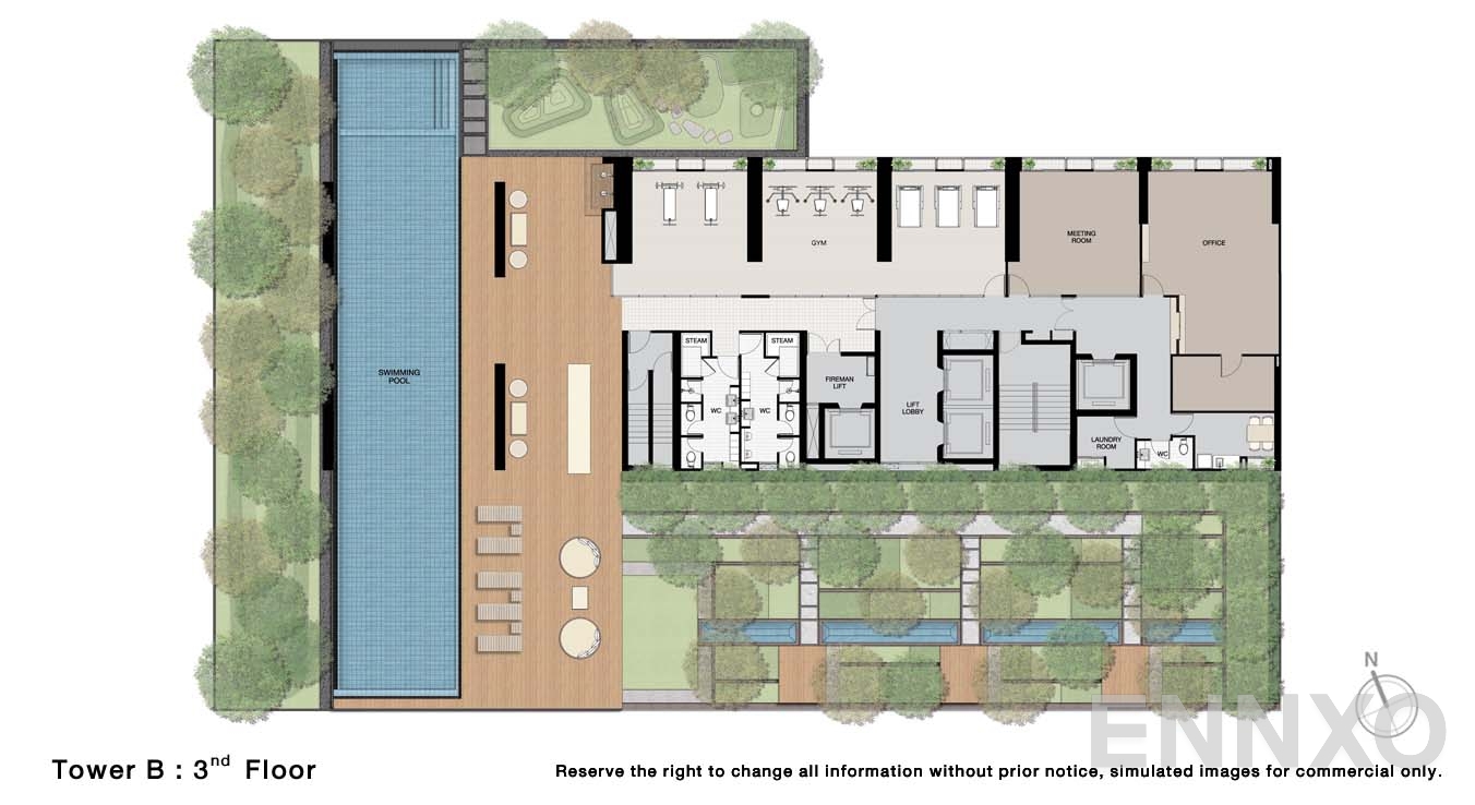 แปลนชั้น 3 Floor ของโครงการ โนเบิล บี19