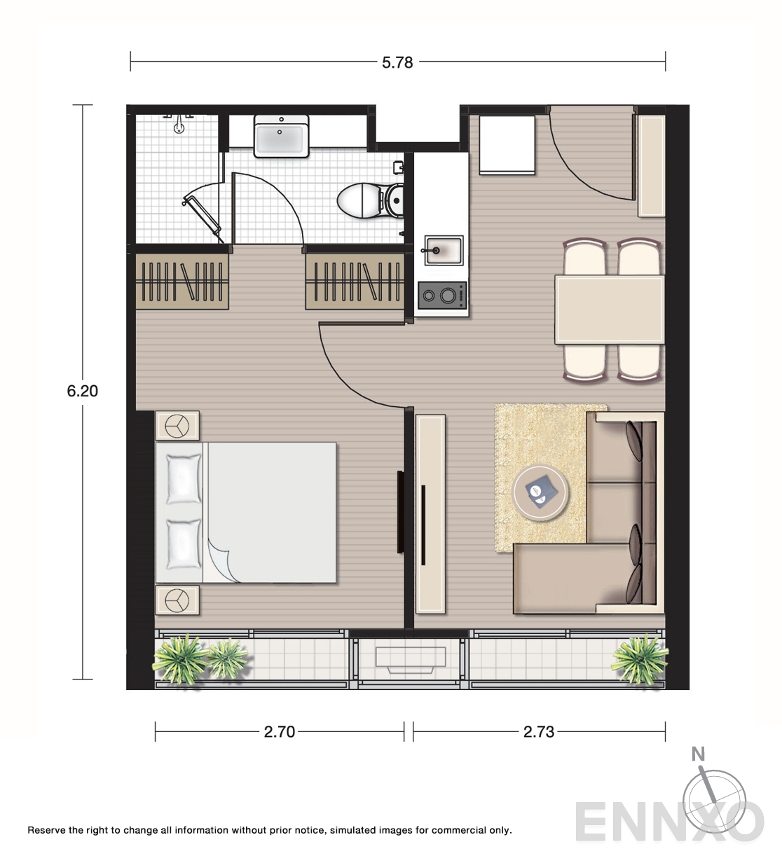 รูปแปลนห้อง A2 ของโครงการ โนเบิล บี19