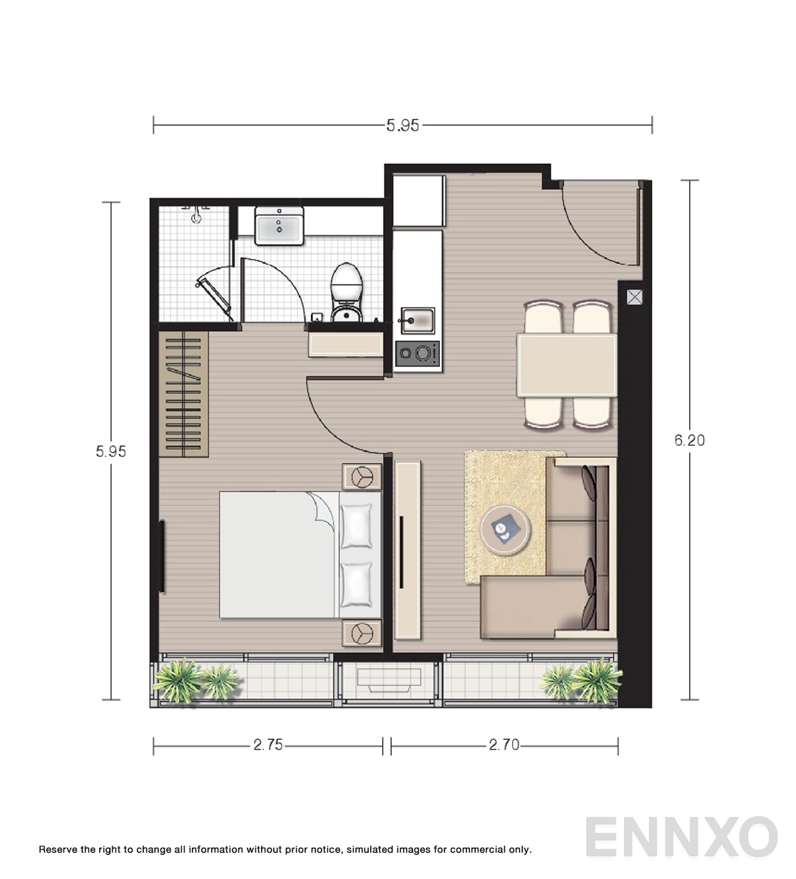 รูปแปลนห้อง A4 ของโครงการ โนเบิล บี19