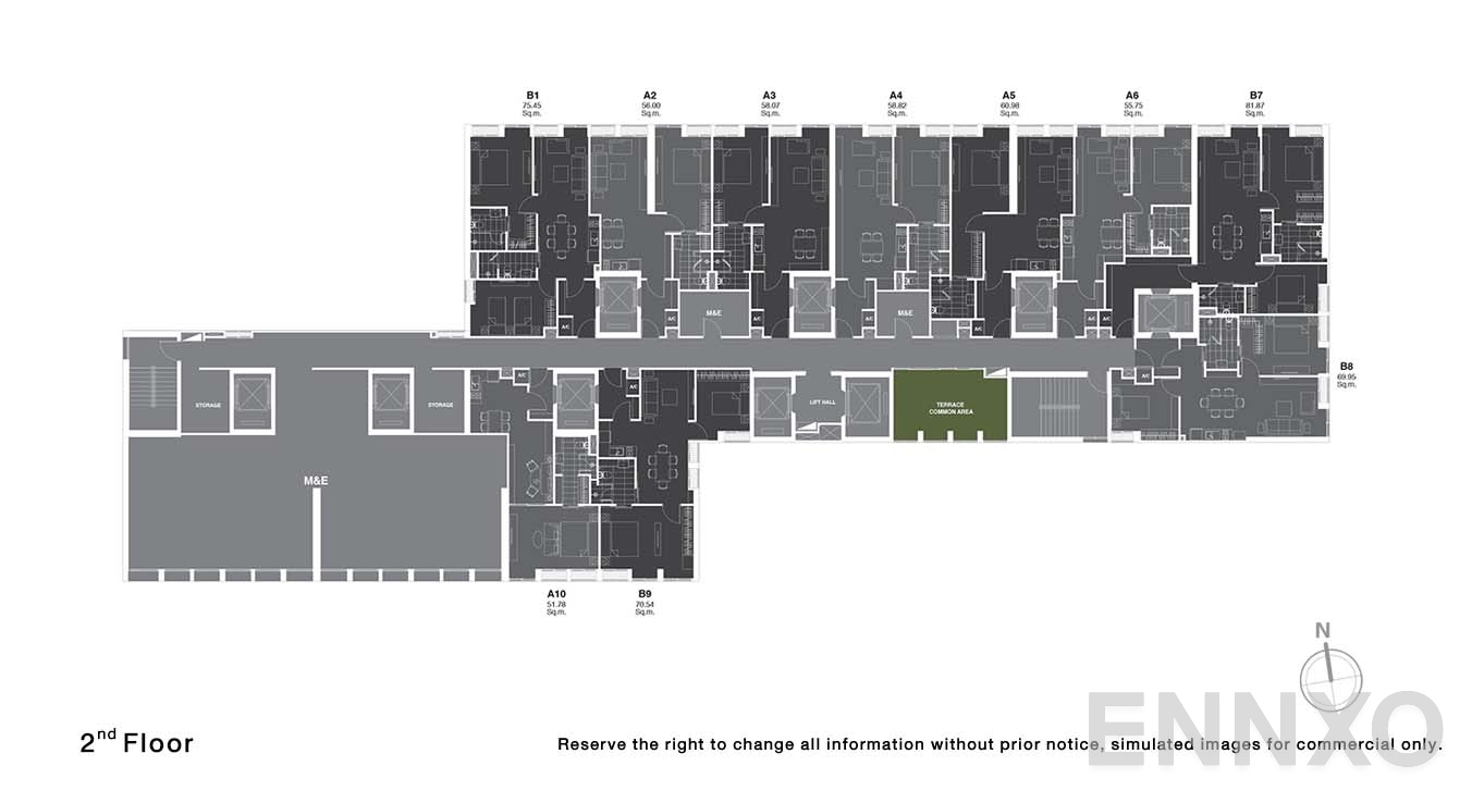 แปลนชั้น 2 ของโครงการ โนเบิล เพลินจิต