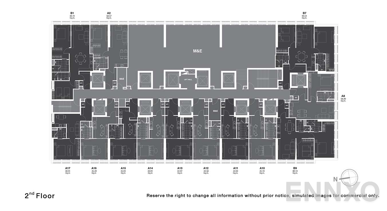 แปลนชั้น 2 ของโครงการ โนเบิล เพลินจิต