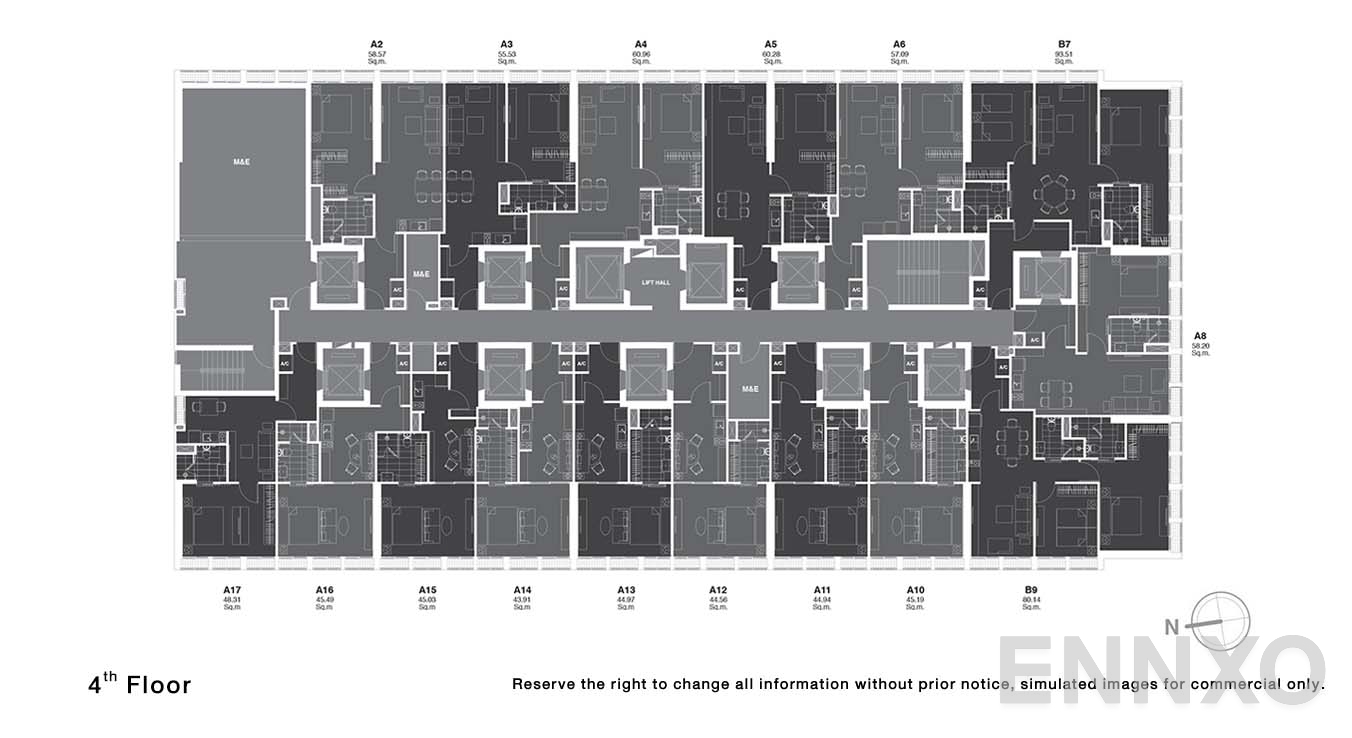 แปลนชั้น 4 ของโครงการ โนเบิล เพลินจิต