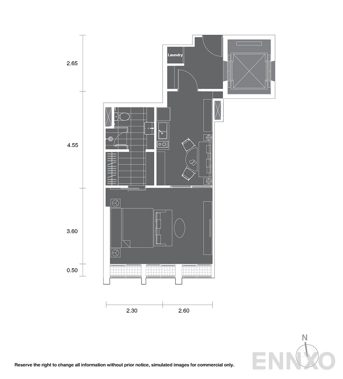 รูปแปลนห้อง A1 โครงการ Noble Ploenchit