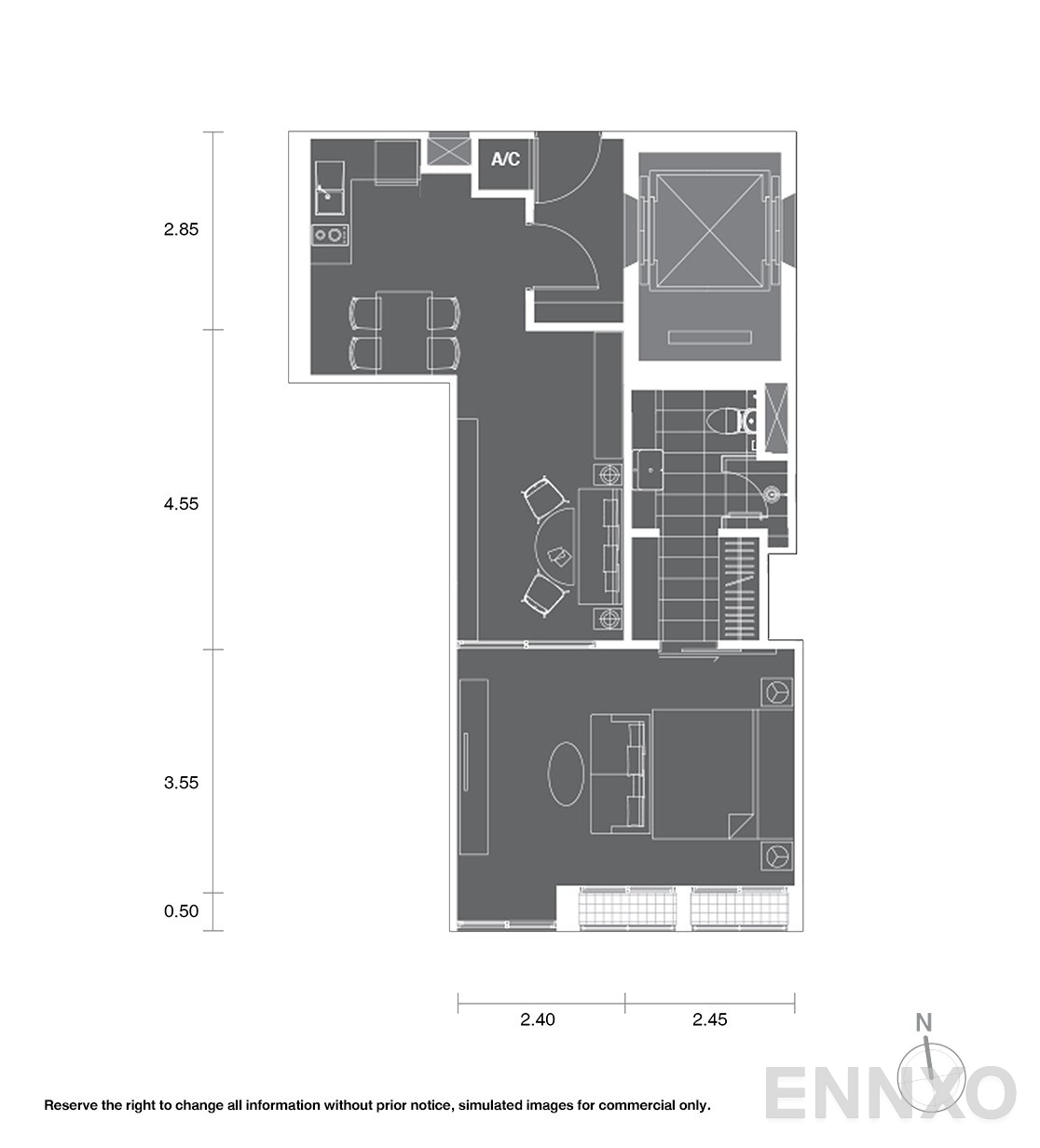 รูปแปลนห้อง A10 ของโครงการ โนเบิล เพลินจิต