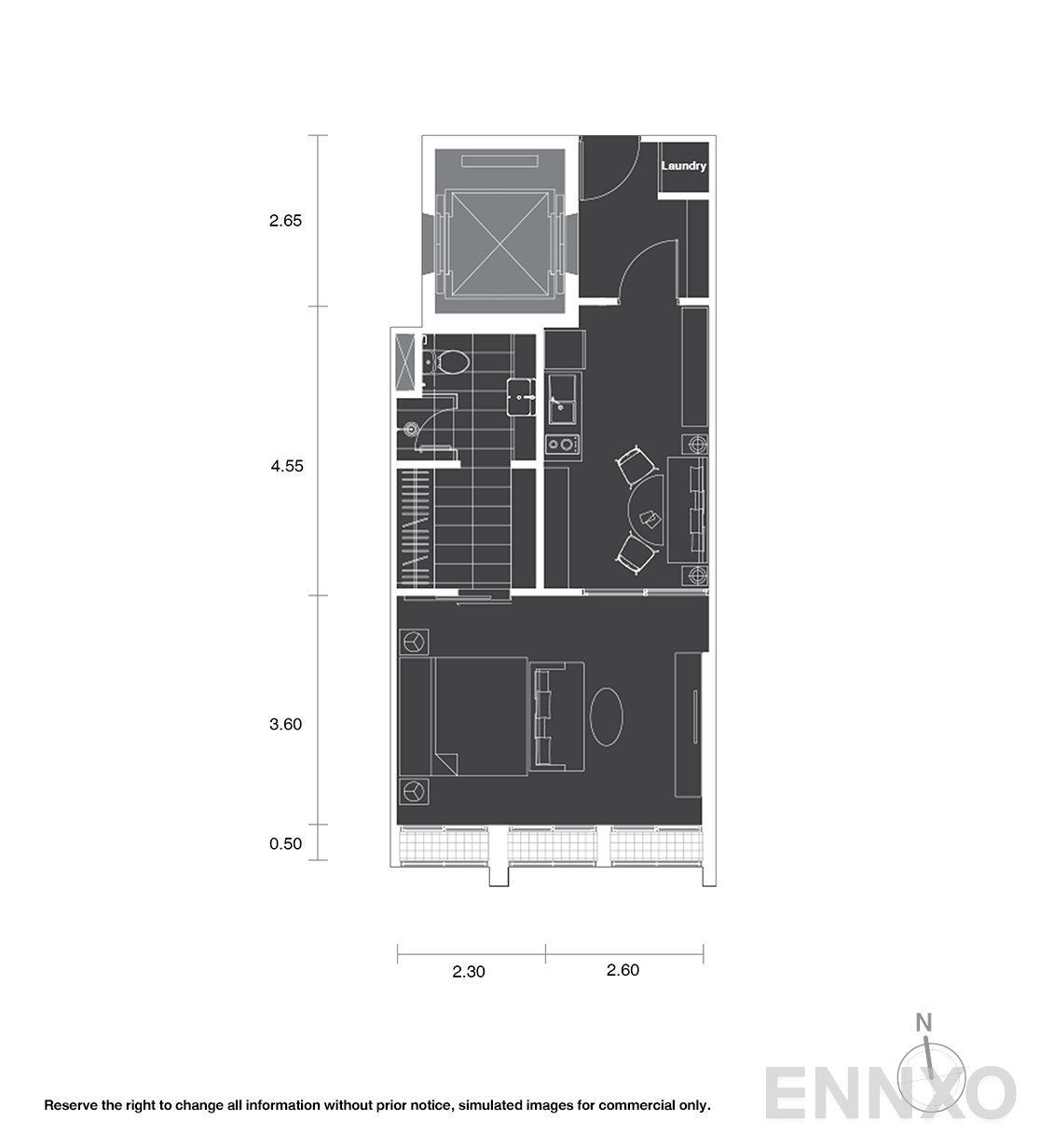 รูปแปลนห้อง A2 ของโครงการ โนเบิล เพลินจิต