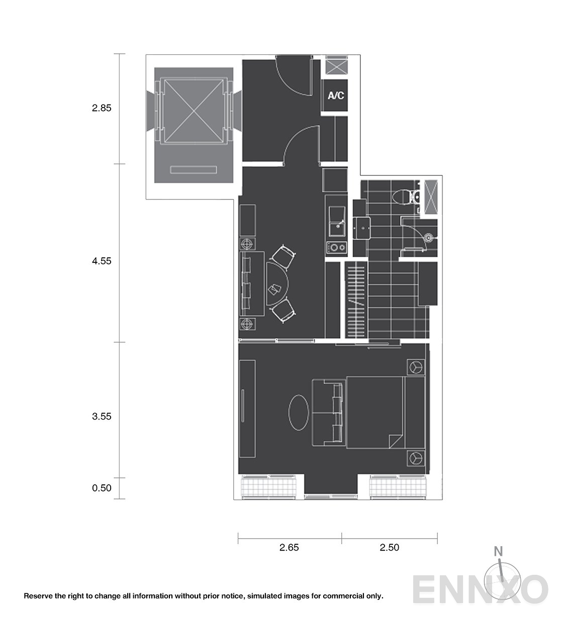 รูปแปลนห้อง A11 ของโครงการ โนเบิล เพลินจิต