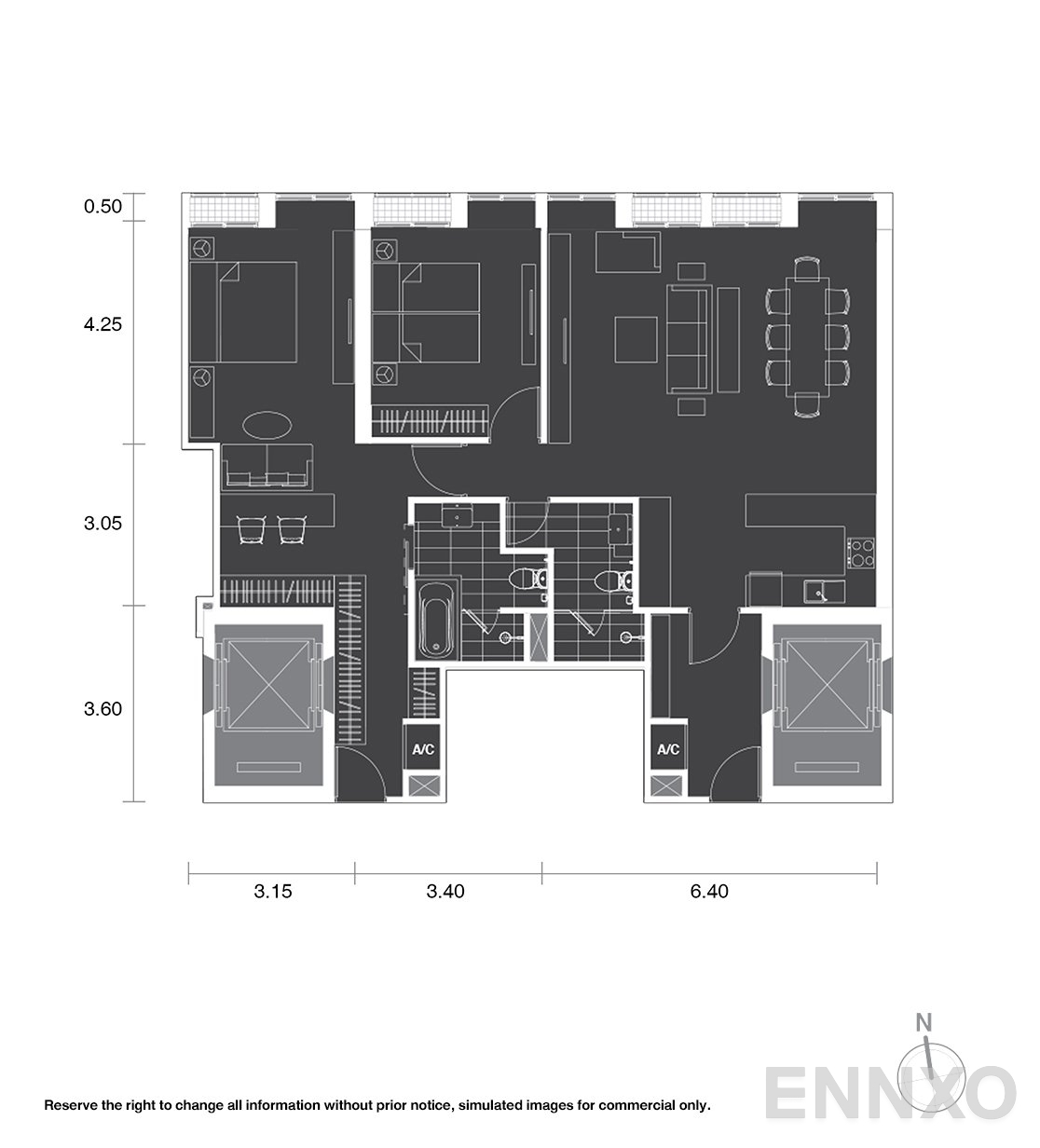 รูปแปลนห้อง B81 ของโครงการ โนเบิล เพลินจิต