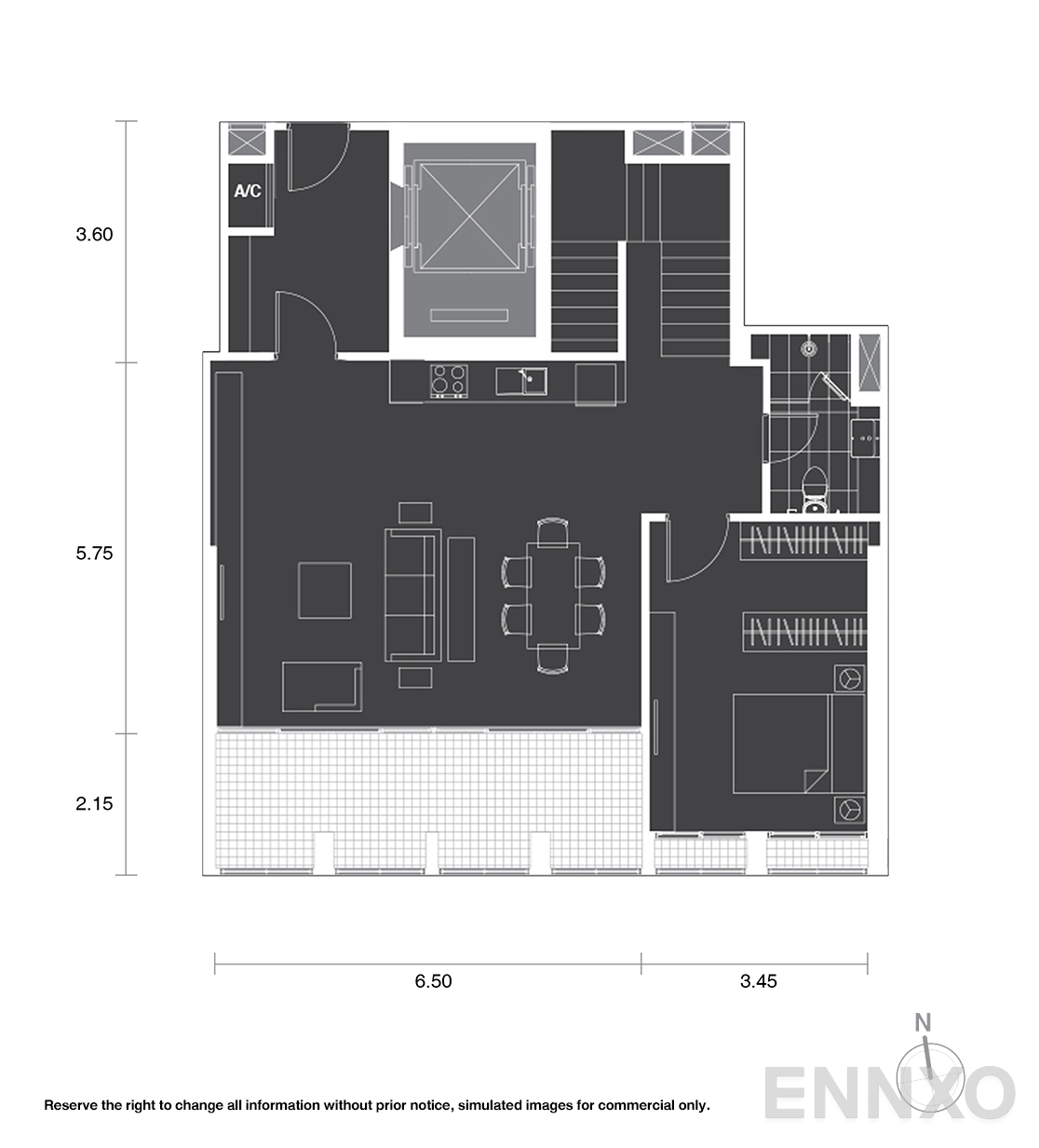 รูปแปลนห้อง D11 ของโครงการ โนเบิล เพลินจิต