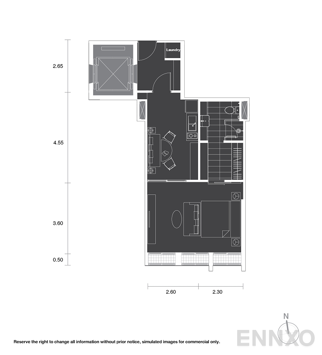 รูปแปลนห้อง A4 ของโครงการ โนเบิล เพลินจิต