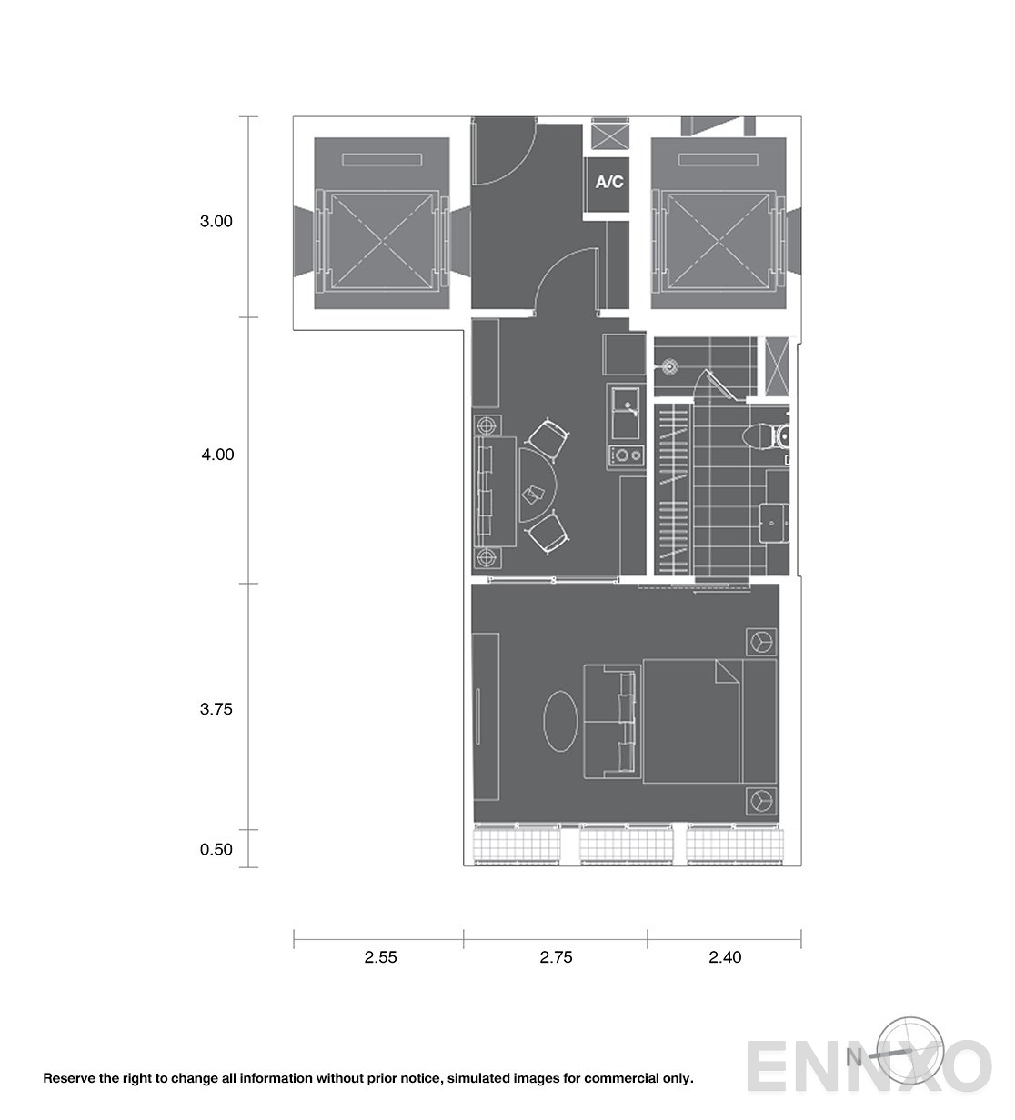 รูปแปลนห้อง A10 ของโครงการ โนเบิล เพลินจิต