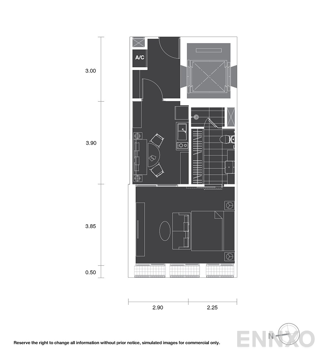 รูปแปลนห้อง A11 ของโครงการ โนเบิล เพลินจิต