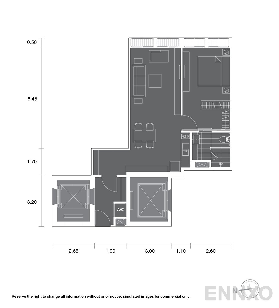 รูปแปลนห้อง A4 ของโครงการ โนเบิล เพลินจิต
