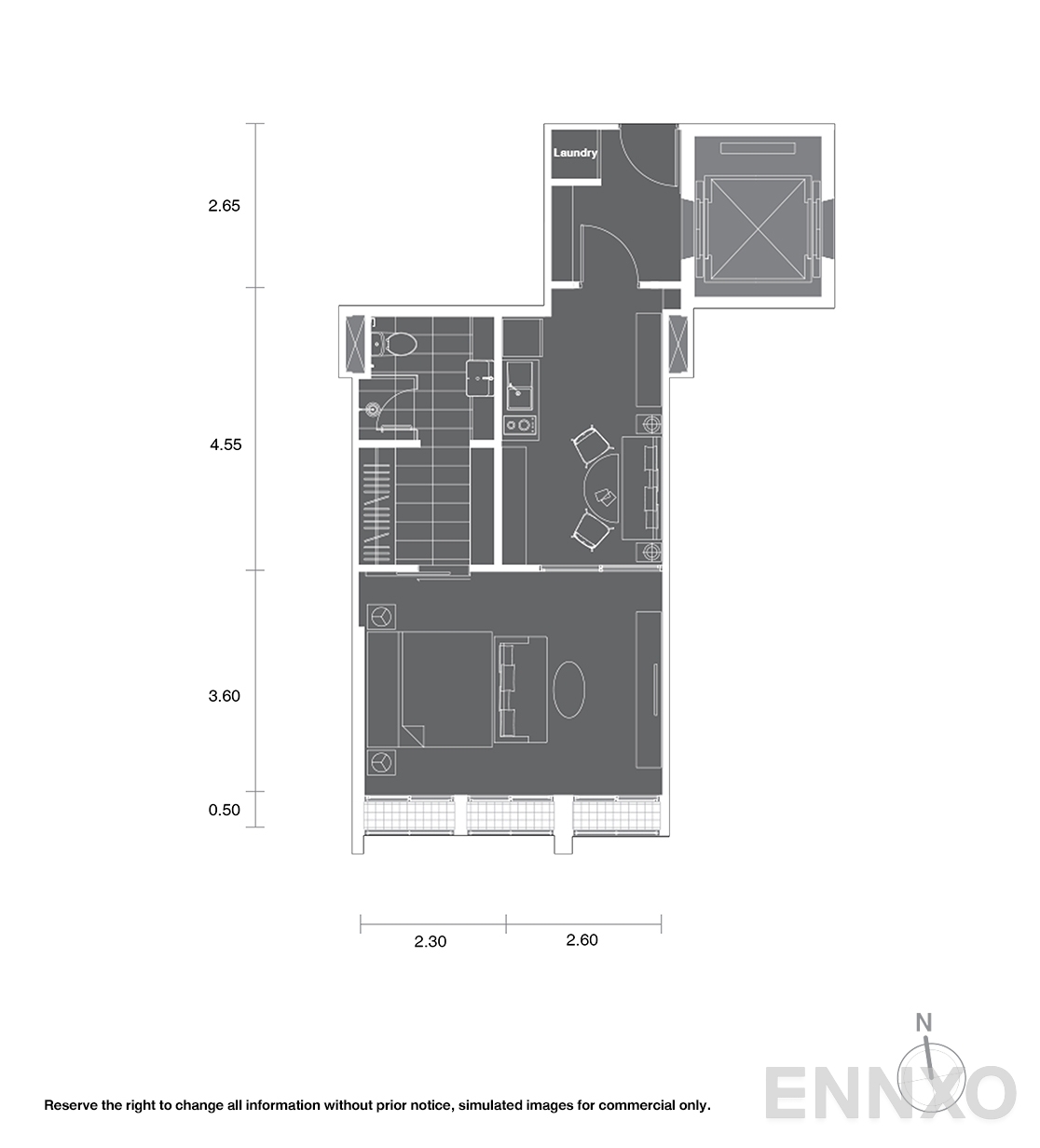รูปแปลนห้อง A5 ของโครงการ โนเบิล เพลินจิต
