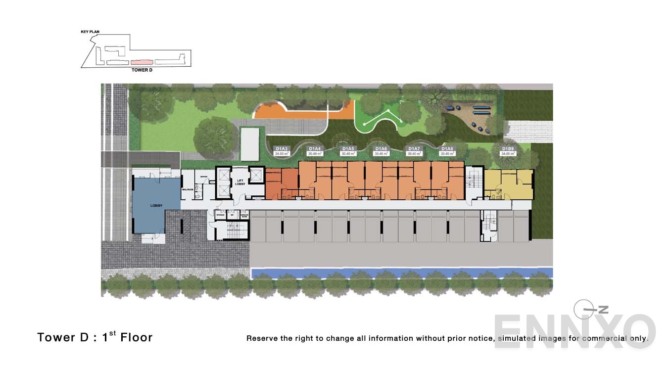 แปลนชั้น 1 Floor ของโครงการ นิว คอนเน็กซ์ ดอนเมือง