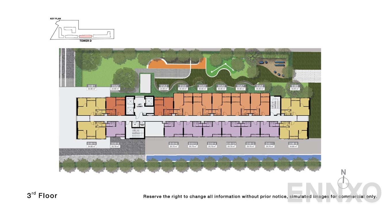 แปลนชั้น 3 Floor ของโครงการ นิว คอนเน็กซ์ ดอนเมือง