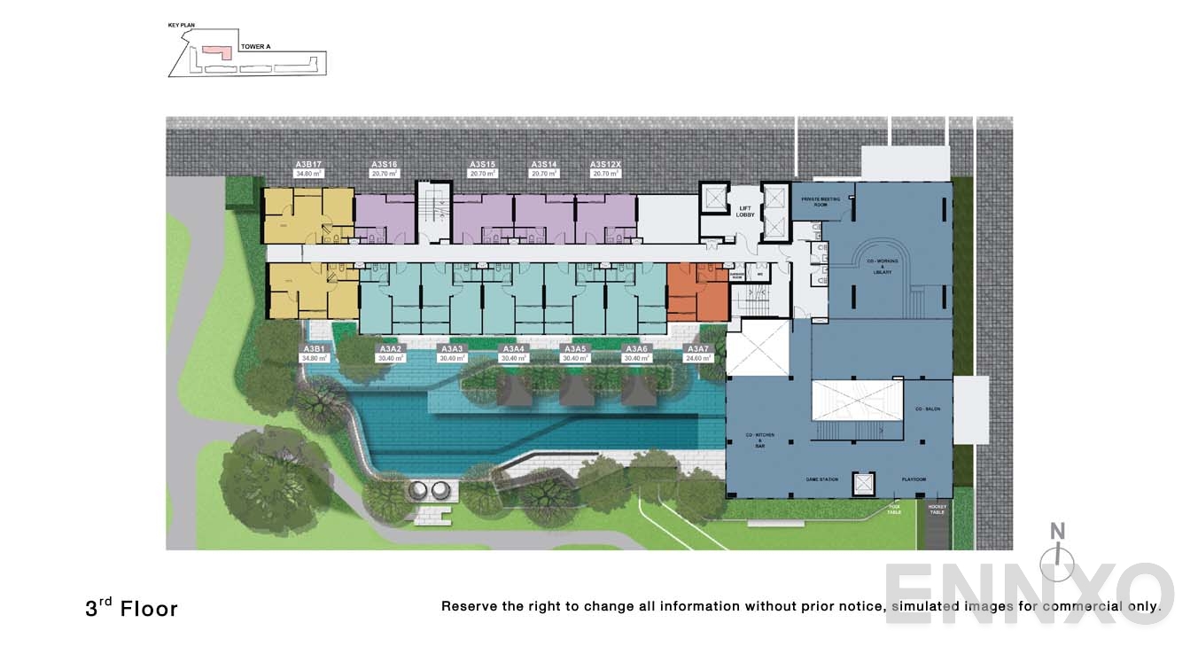 แปลนชั้น 3 Floor ของโครงการ นิว คอนเน็กซ์ ดอนเมือง