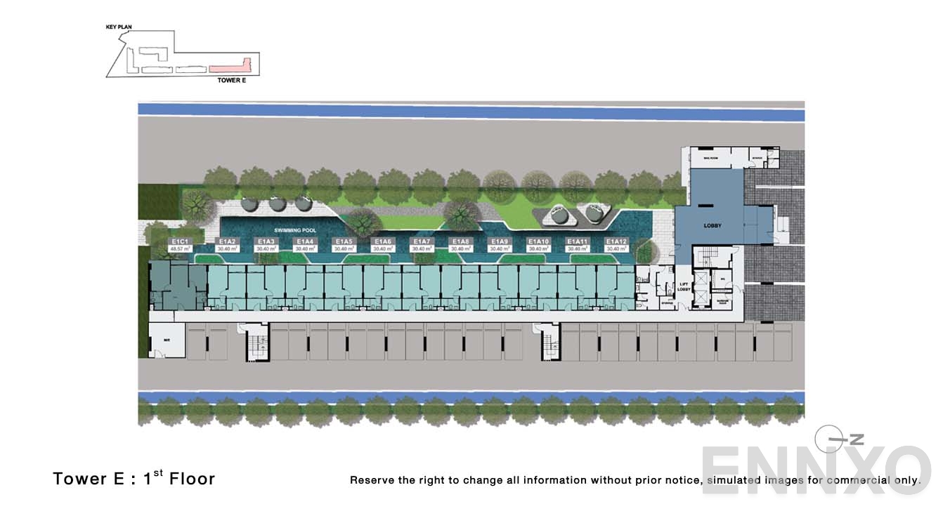 แปลนชั้น 1 Floor ของโครงการ นิว คอนเน็กซ์ ดอนเมือง