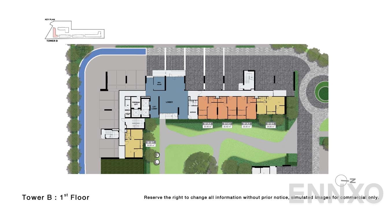 แปลนชั้น 1 Floor ของโครงการ นิว คอนเน็กซ์ ดอนเมือง