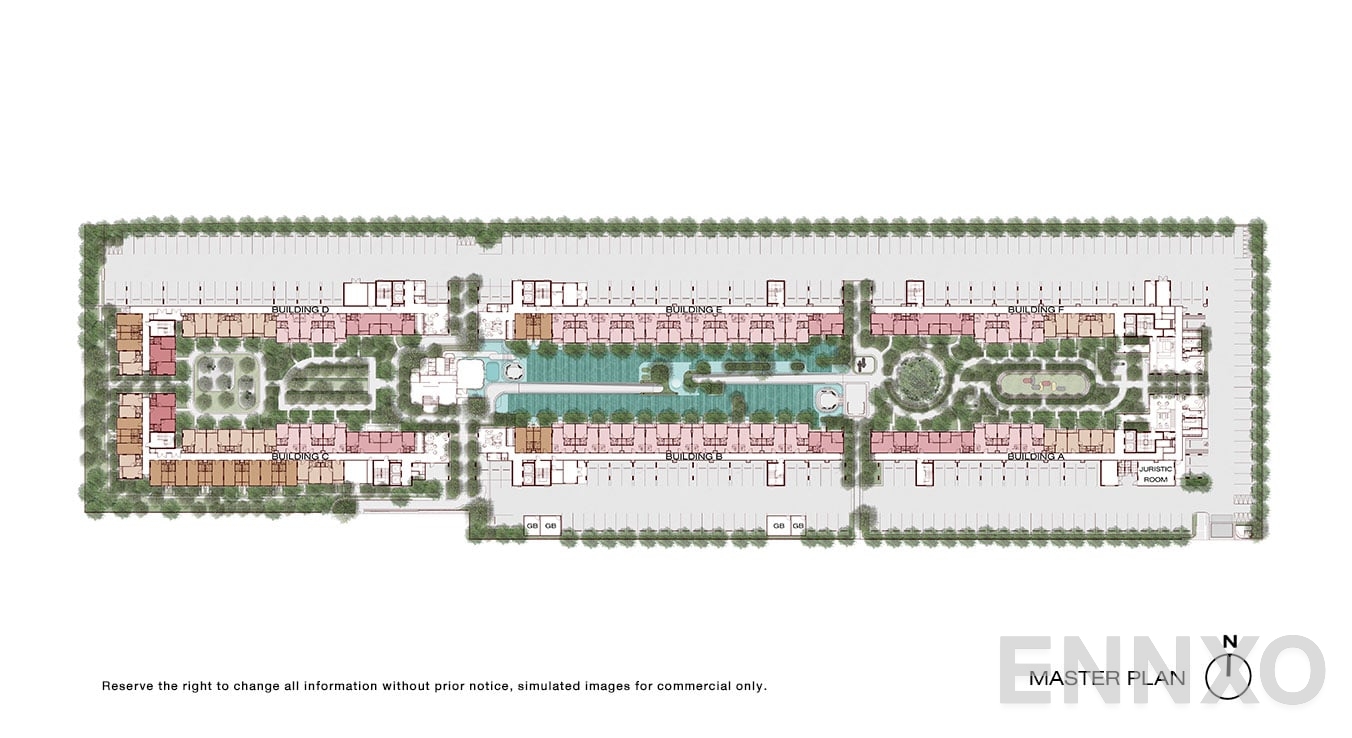 แปลนชั้น Master Plan ของโครงการ Nue Core Khu Khot Station