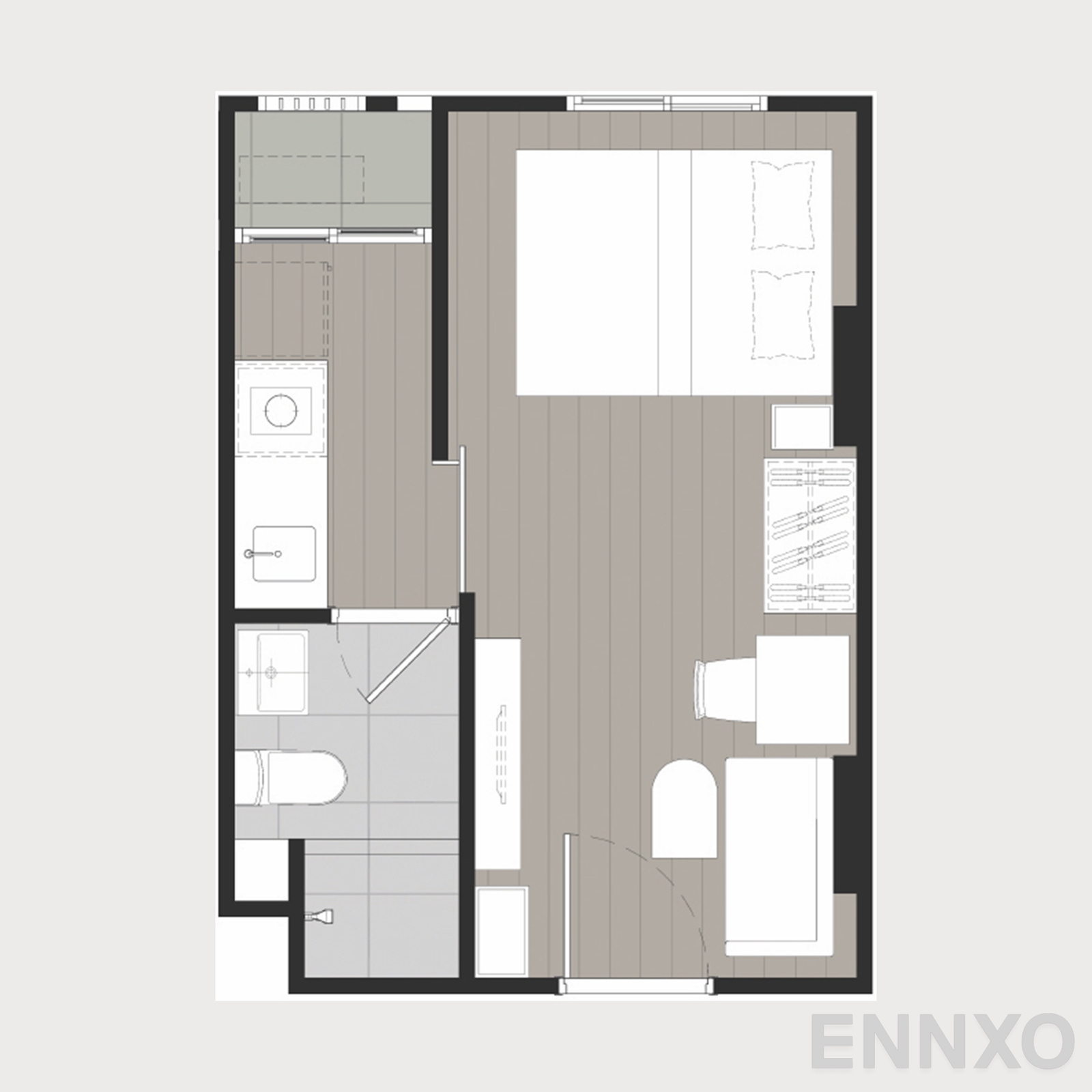 รูปแปลนห้อง 10 ของโครงการ Nue Core Khu Khot Station