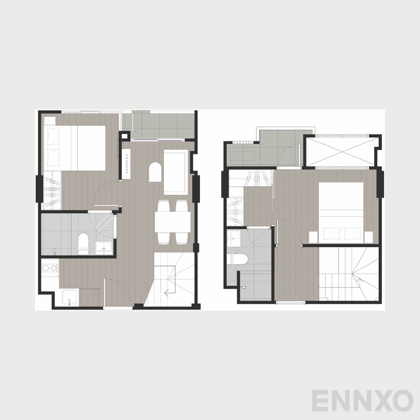 รูปแปลนห้อง 07 ของโครงการ Nue Core Khu Khot Station