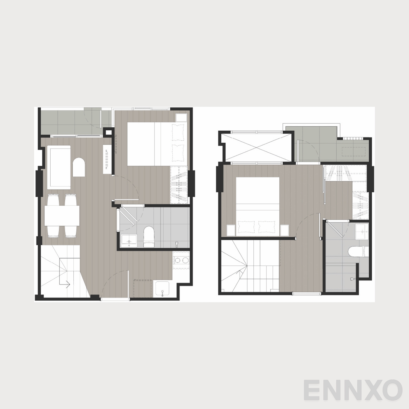 รูปแปลนห้อง 08 ของโครงการ Nue Core Khu Khot Station