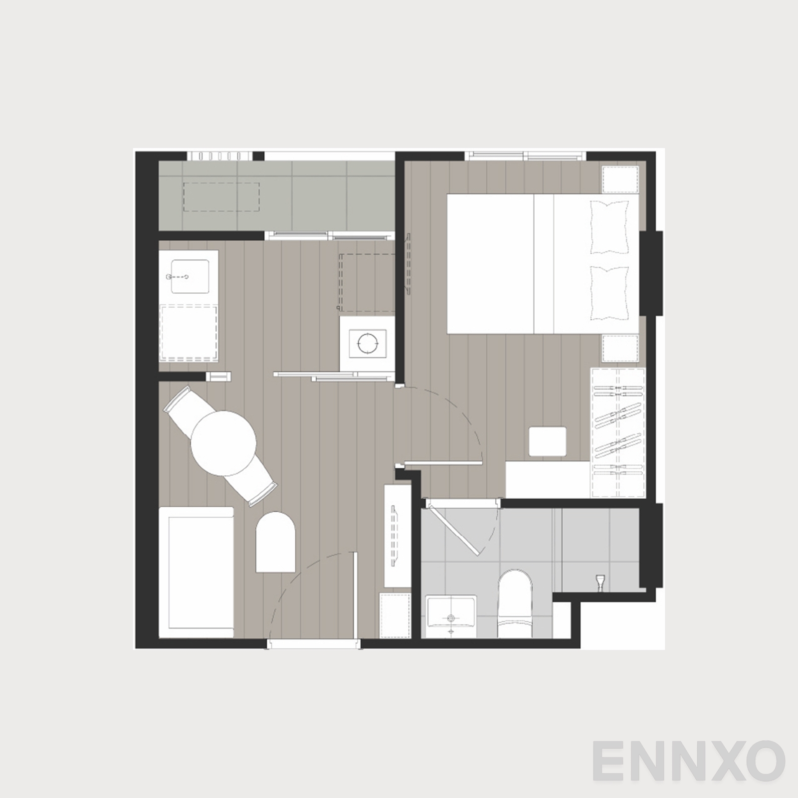 รูปแปลนห้อง 11 ของโครงการ Nue Core Khu Khot Station