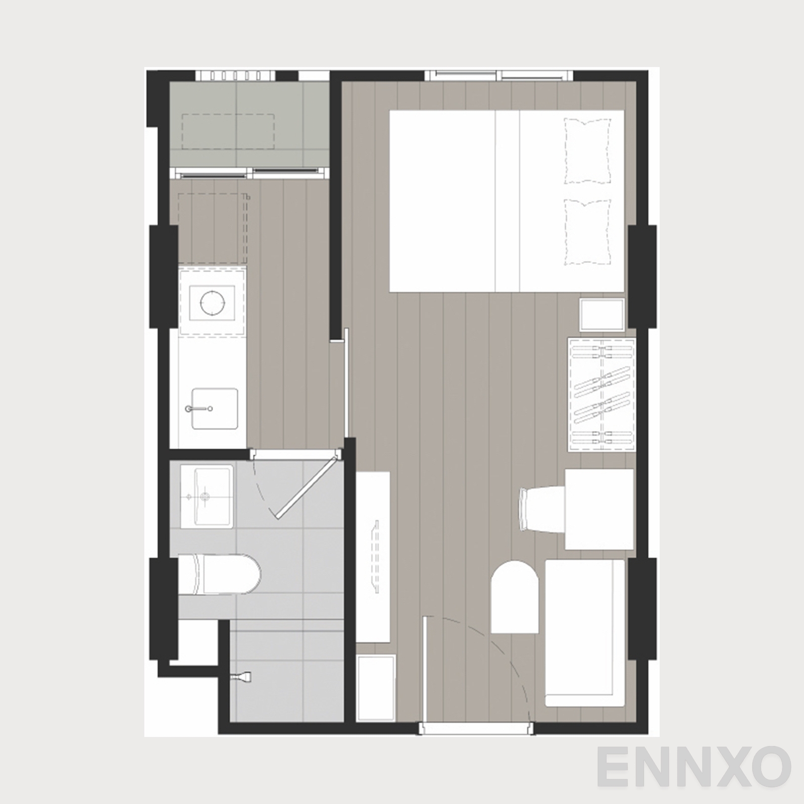 รูปแปลนห้อง 16 ของโครงการ Nue Core Khu Khot Station