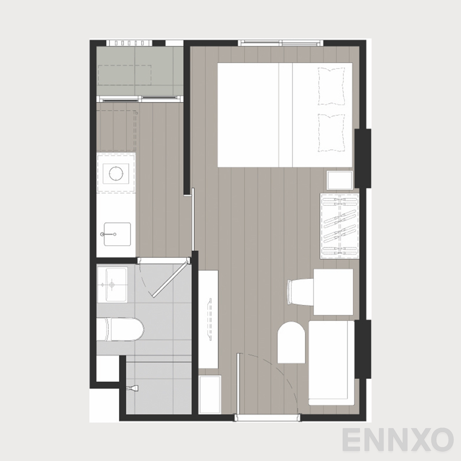 รูปแปลนห้อง 20 ของโครงการ Nue Core Khu Khot Station