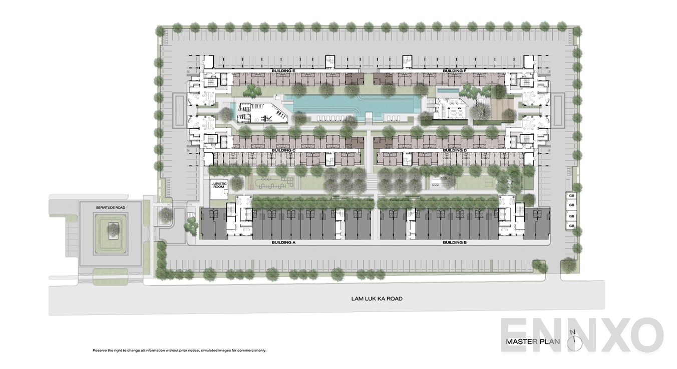 แปลนชั้น Master Plan ของโครงการ นิว ครอส คูคต สเตชัน