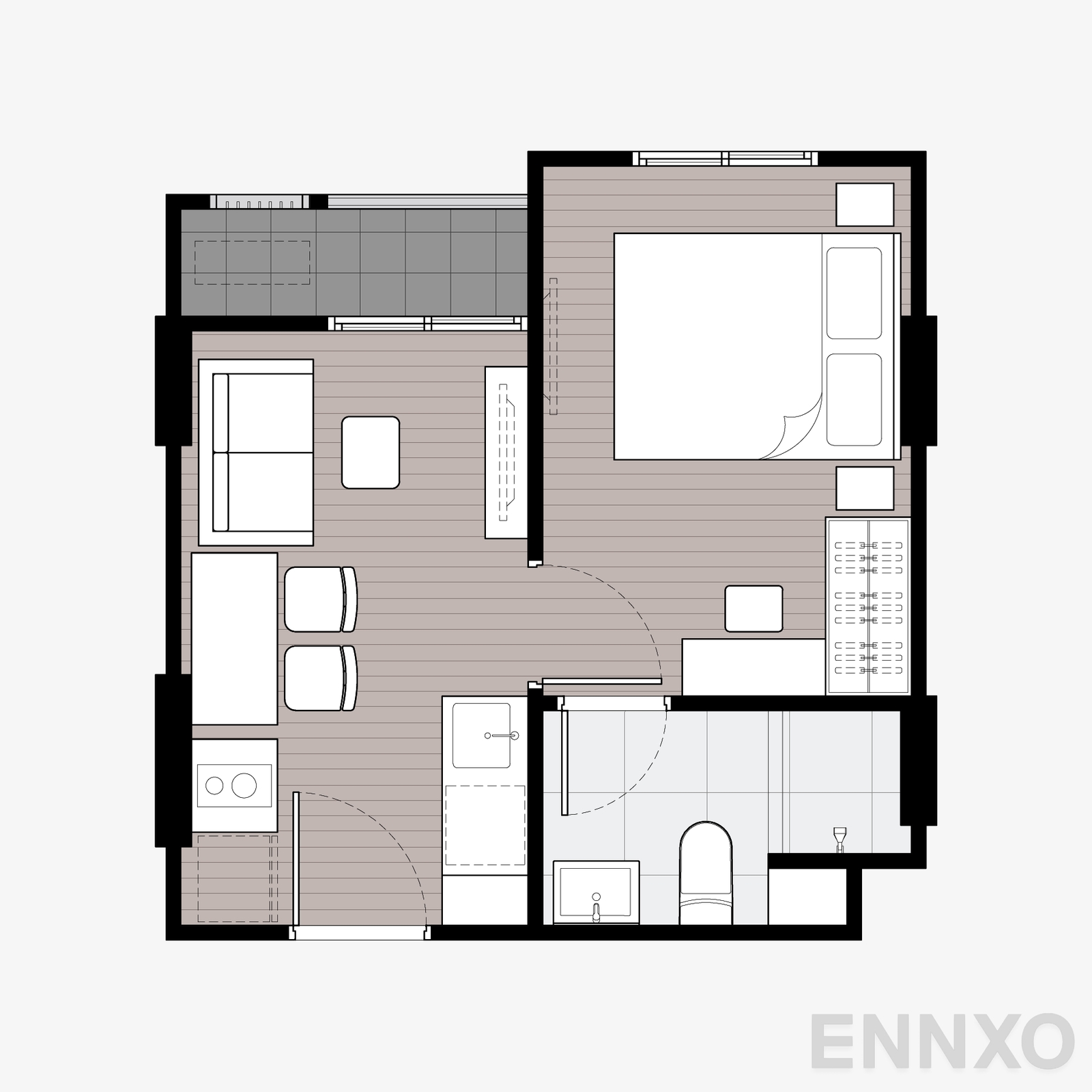 รูปแปลนห้อง 26 ของโครงการ นิว ครอส คูคต สเตชัน