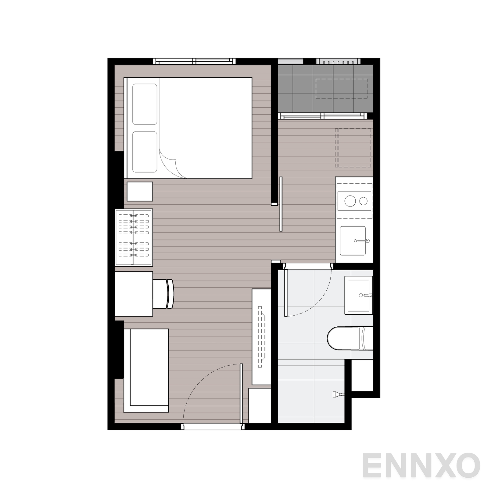 รูปแปลนห้อง 16 ของโครงการ นิว ครอส คูคต สเตชัน