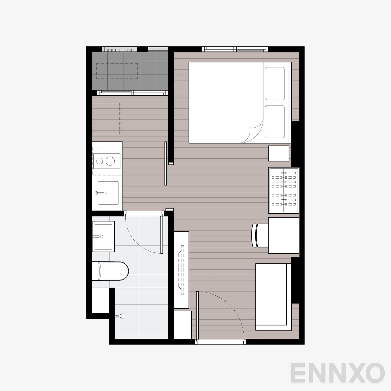 รูปแปลนห้อง 16 ของโครงการ นิว ครอส คูคต สเตชัน