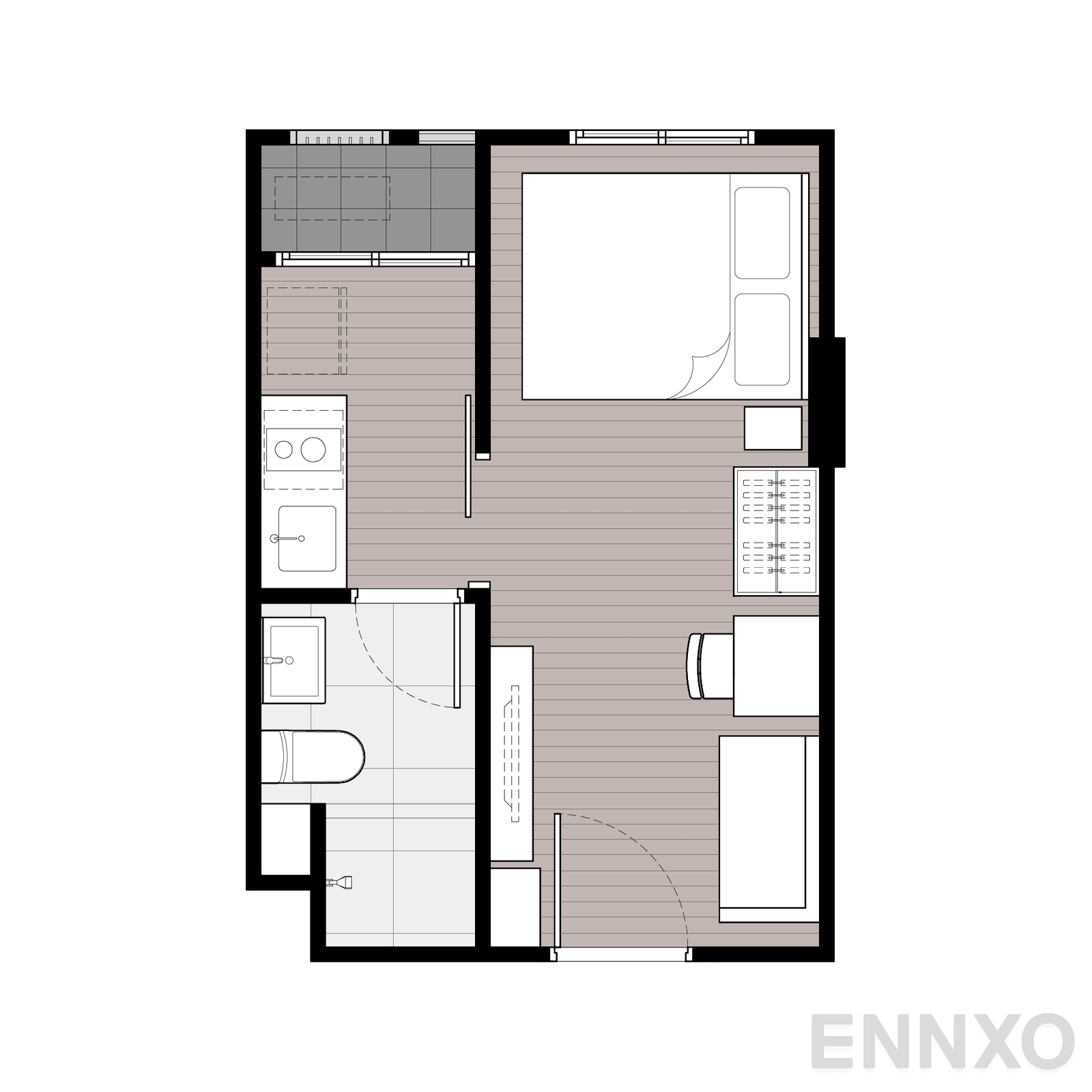 รูปแปลนห้อง 20 ของโครงการ นิว ครอส คูคต สเตชัน